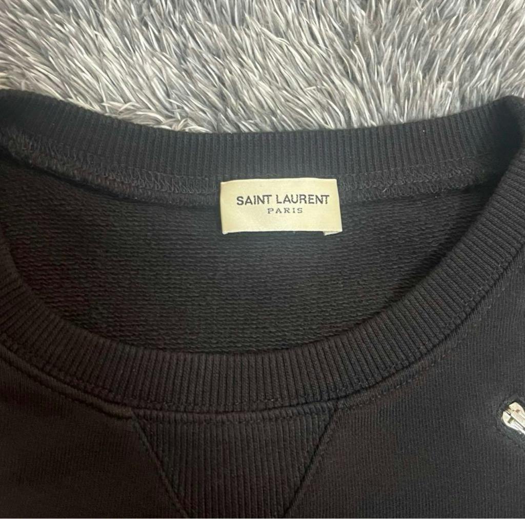 saint laurent paris ジップクルーネックスウェット saint laurent paris archive ジップ スウェット - ARCHIVESTOCK