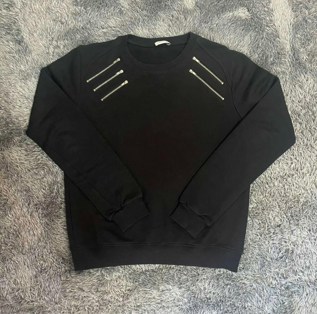 saint laurent paris ジップクルーネックスウェット saint laurent paris archive ジップ スウェット - ARCHIVESTOCK