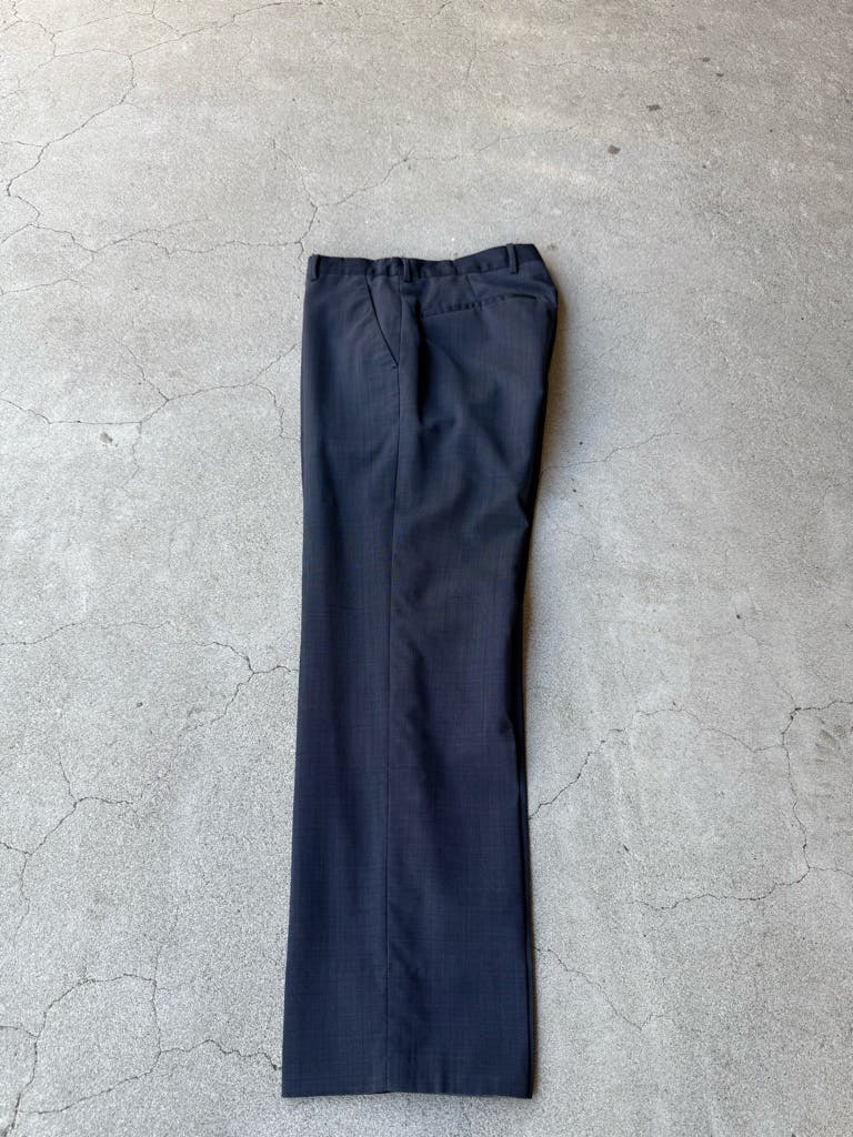 PRADA 15ss ARCHIVE DARK NAVY WOOL SLACKS - ARCHIVESTOCK