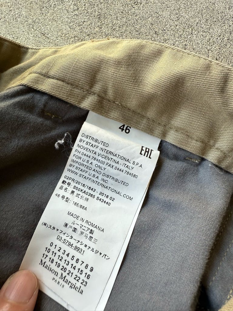 パンツ Maison Margiela cotton pants archive Maison Margiela 16ss Archive Cotton Straight Trousers