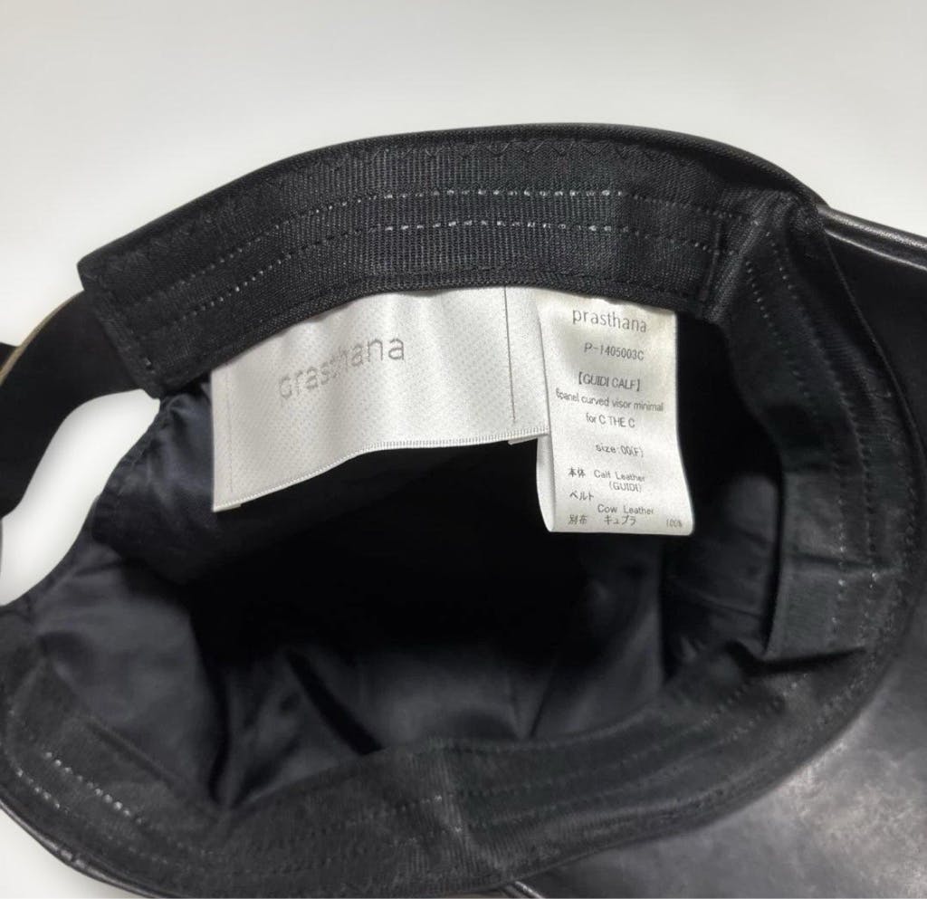 GUIDI × prasthana レザーキャップ prasthana GUIDI CALF CAP グイディレザーキャップの通販 by