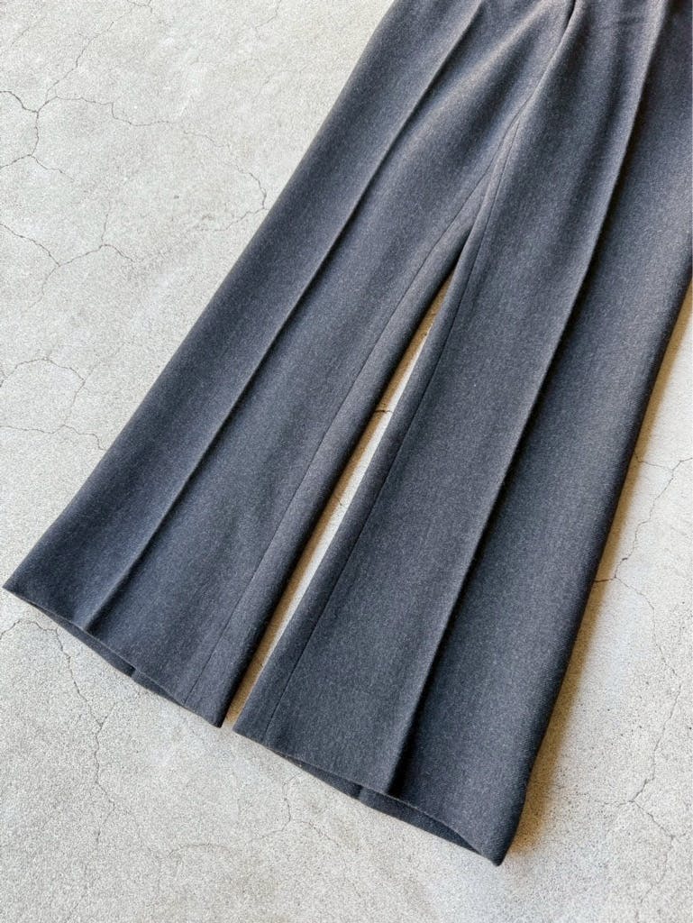 靴 Archive Prada Wool Pumps Dark Grey Prada Vintage AW 1999 Charcoal Grey Wool Square Toe Mary