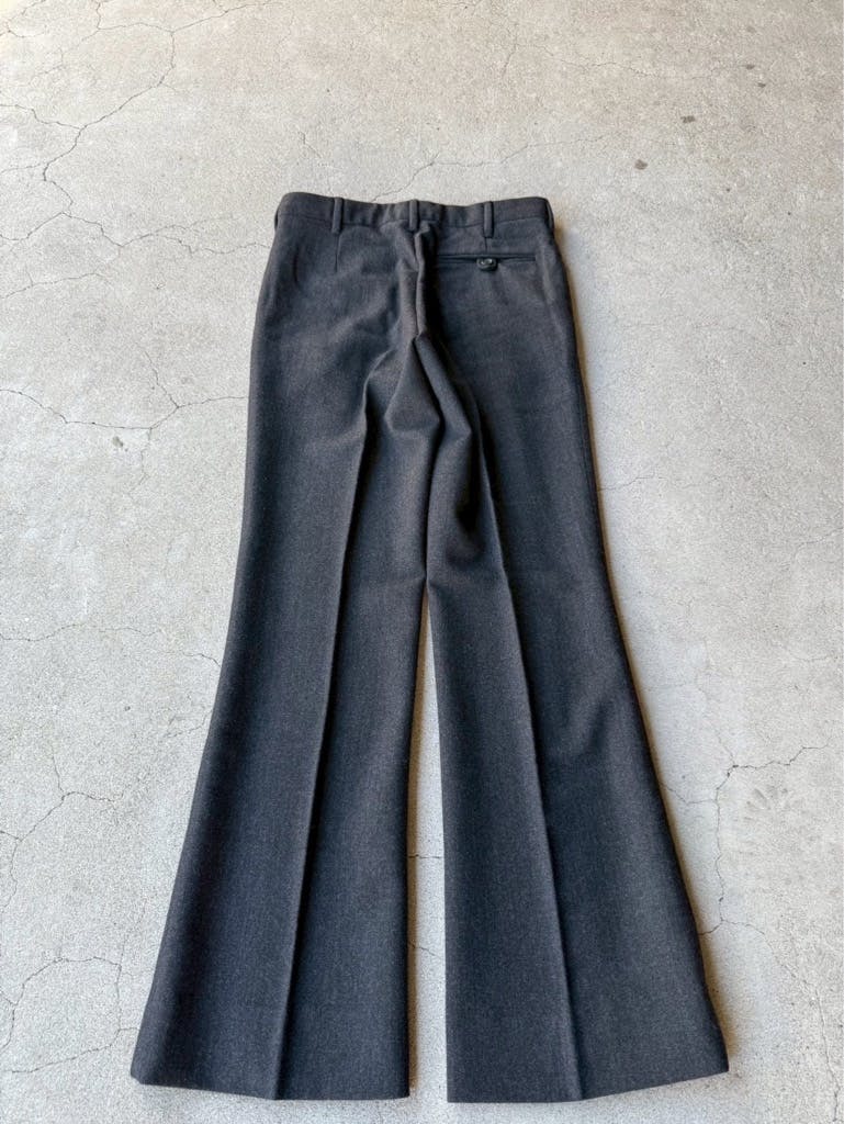 PRADA スラックス アーカイブ PRADA ARCHIVE VIRGIN WOOL GRAY SLACKS - ARCHIVESTOCK
