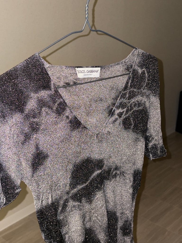 DOLCE&GABBANA v-neck t-shirt see-through second skin