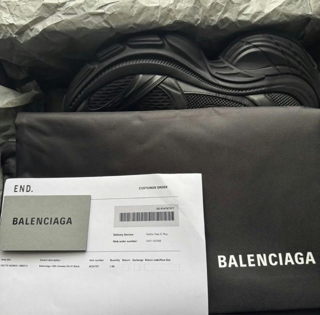 【セール】BALENCIAGA 10XL BLACK 41 10xl sneaker