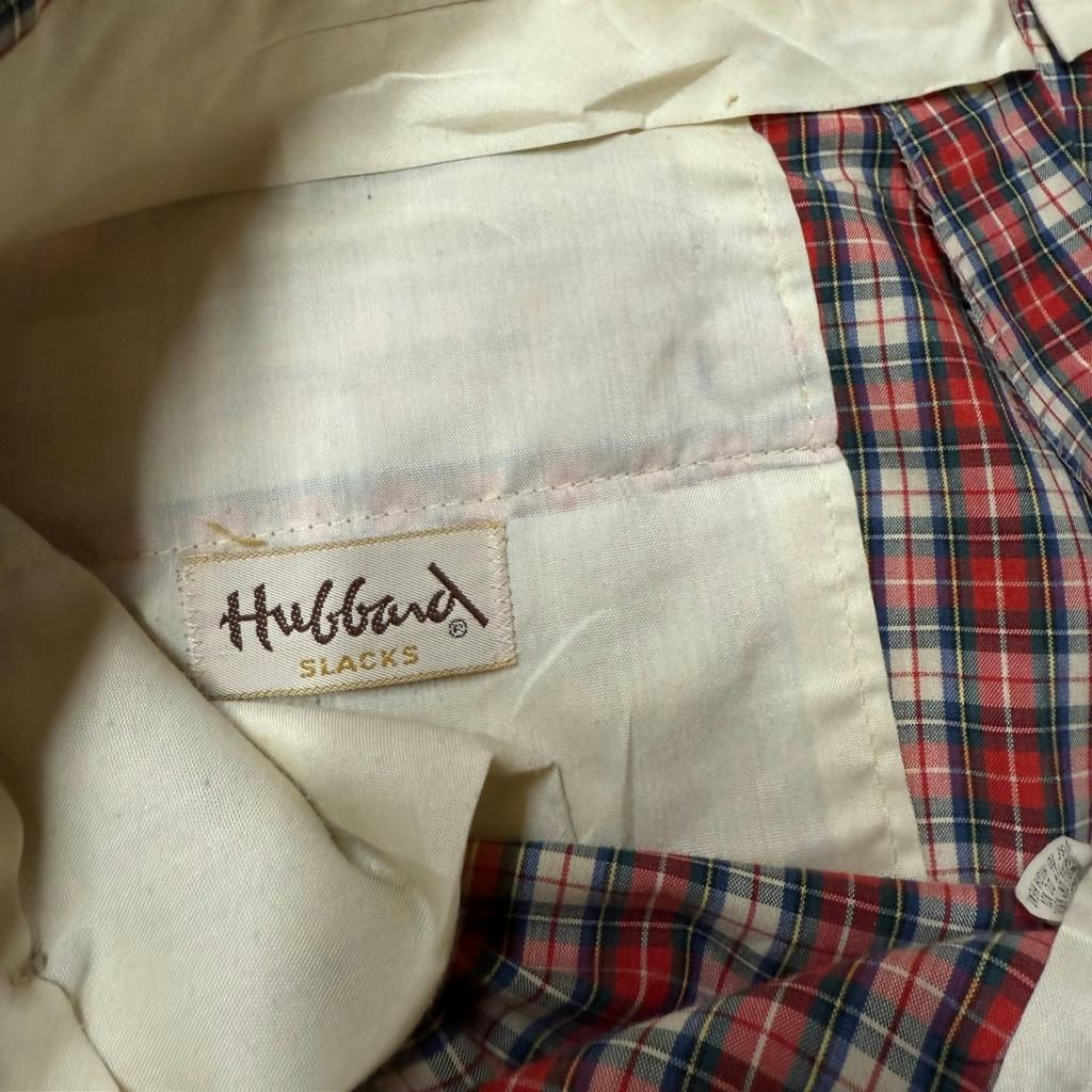 80s チェックスラックス　vintage USA製　スラックス　チェックパンツ 古着 ～80年代 チェック柄 スラックスパンツ メンズw34相当