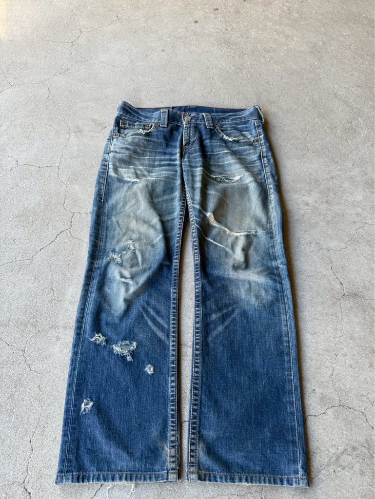 Levi's 502 Vintage Grunge Damage Straight Jeans - ARCHIVESTOCK