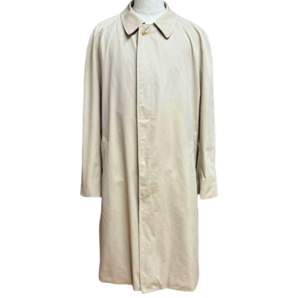 英国製 Aquascutum ベルト付きロングステンカラーコート SHORT10 英国製 Aquascutum アクアスキュータム ステンカラーコート