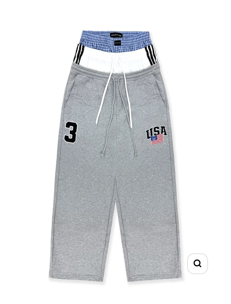 パンツ project gr 3 LAYERED SWEAT PANTS PROJECT G/R 3 LAYERED SWEAT PANTS / GRY - ARCHIVESTOCK