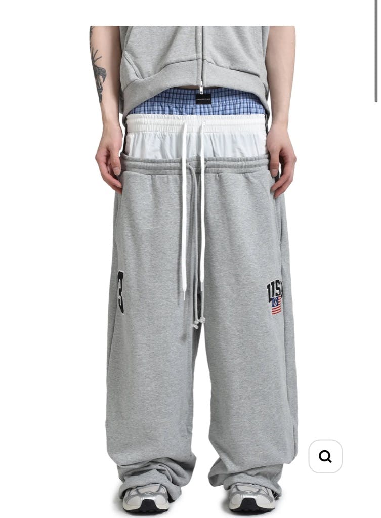 パンツ project gr 3 LAYERED SWEAT PANTS PROJECT G/R 3 LAYERED SWEAT PANTS / GRY - ARCHIVESTOCK