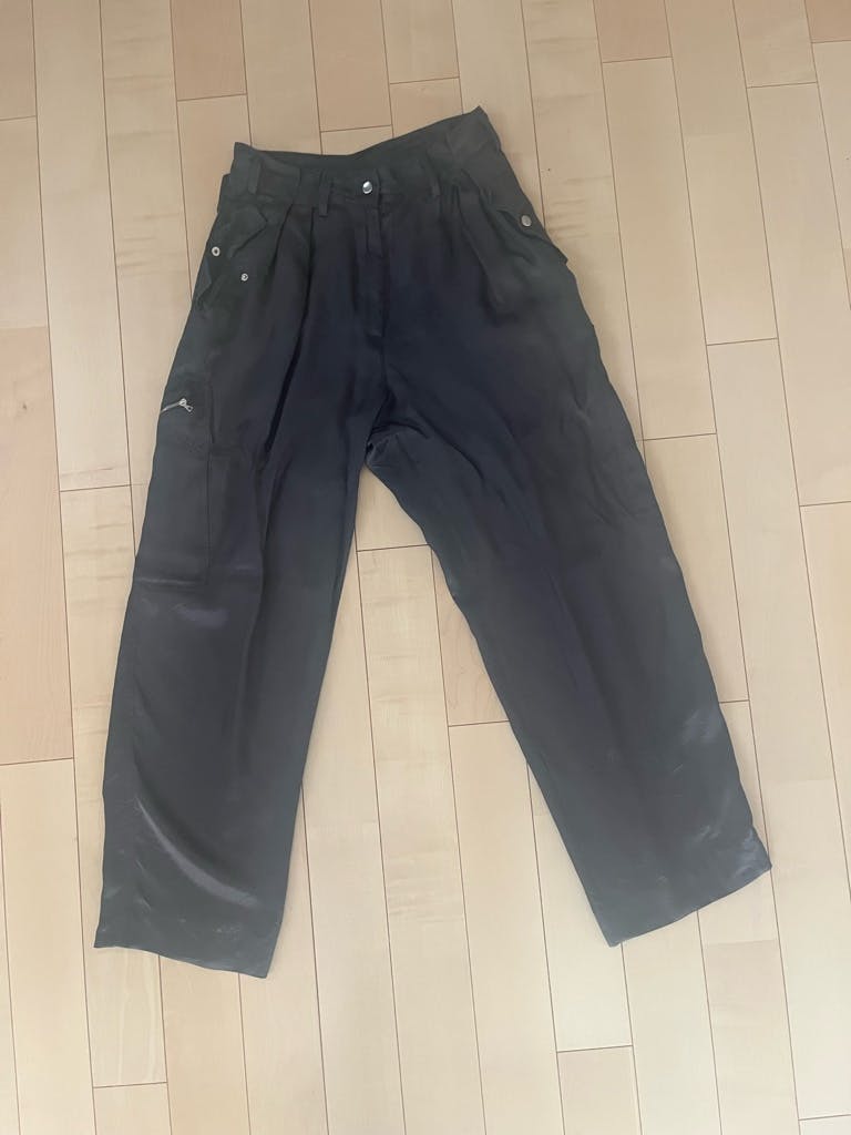 DRIES VAN NOTEN 25ssビスコースワークパンツ グレー DRIES VAN NOTEN 25ssビスコースワークパンツ グレー