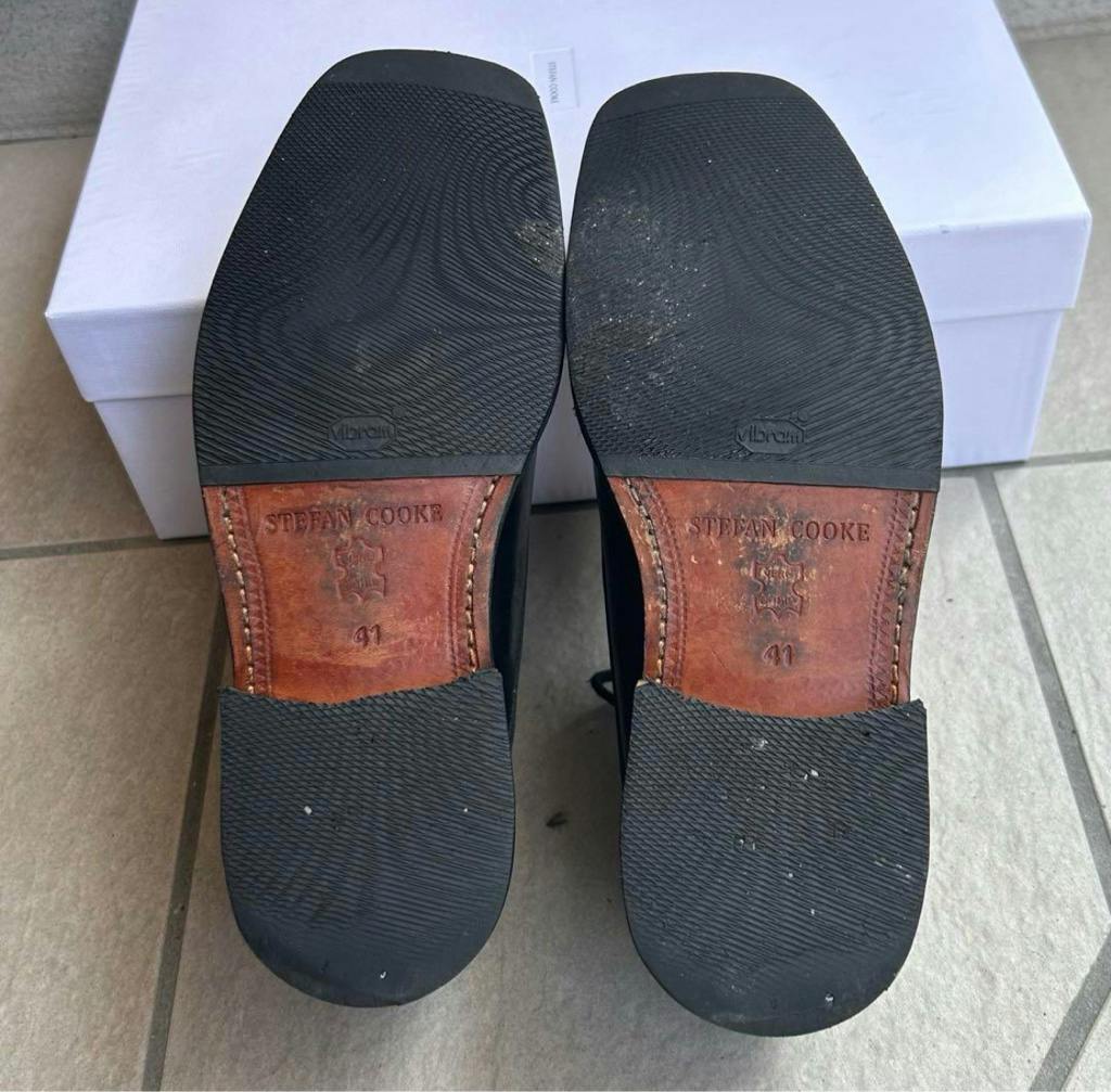 stefan cooke ローファー　ダービーシューズ　41 STEFAN COOKE スタッズ ダービー レザー シューズ size:41