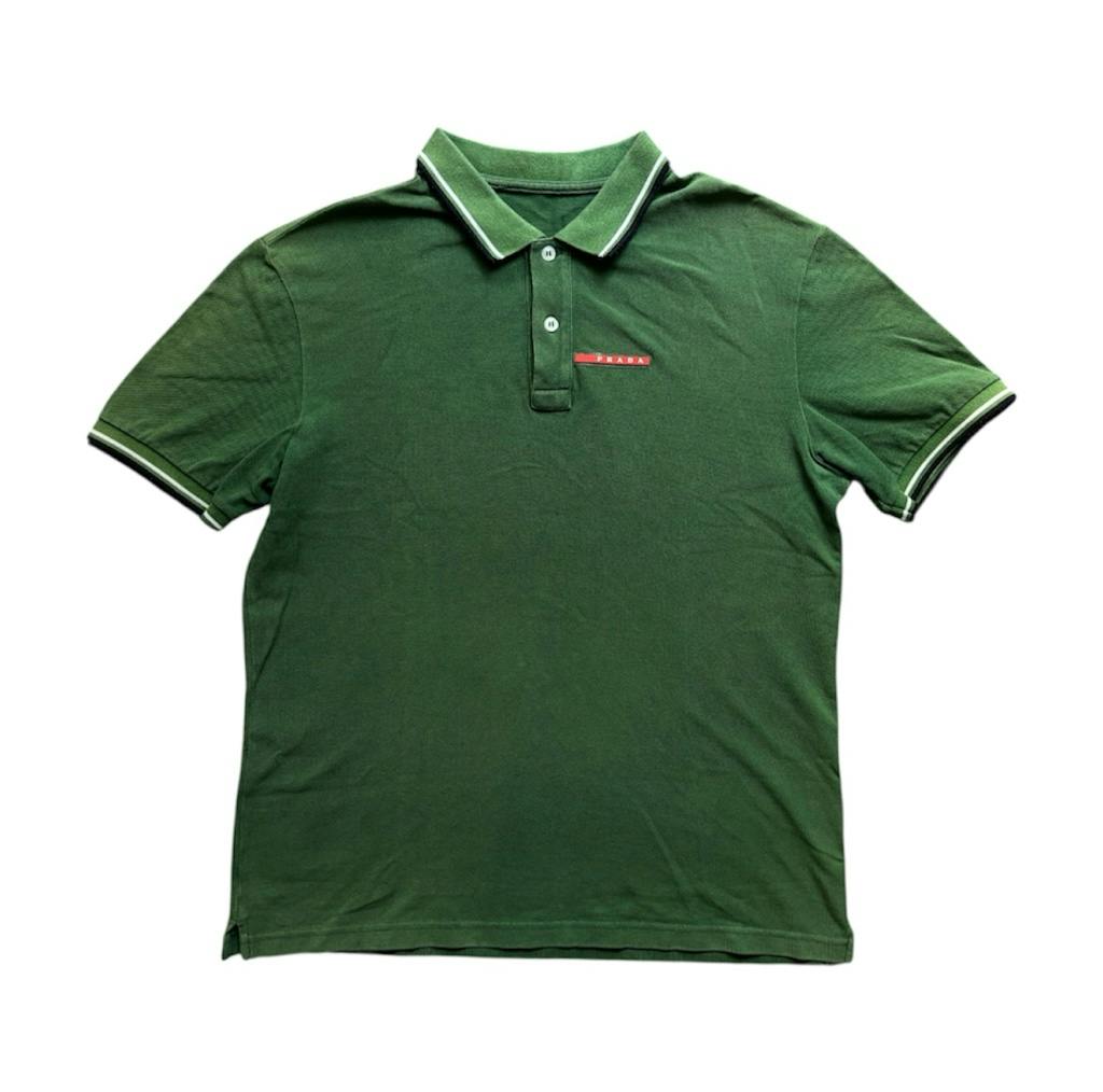 カ*ス様 PRADA SPORT ラバーロゴ ポロシャツ 希少 グリーン arc PRADA SPORT ラバーロゴ ポロシャツ - ARCHIVESTOCK