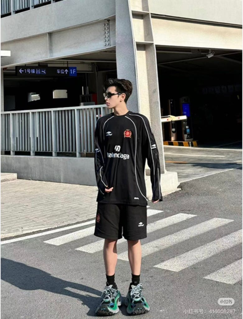 Balenciaga soccer sleeve バレンシアガ　サッカー　ロンT BALENCIAGA＊SOCCER LONG SLEEVE T-SHIRT サッカーウェア＊送込