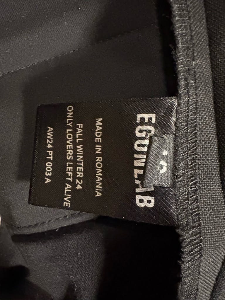 EGONLAB 24AW スラックス　46 EGONLAB24AW Samy Pant Grey Woolスラックス フレア - メルカリ