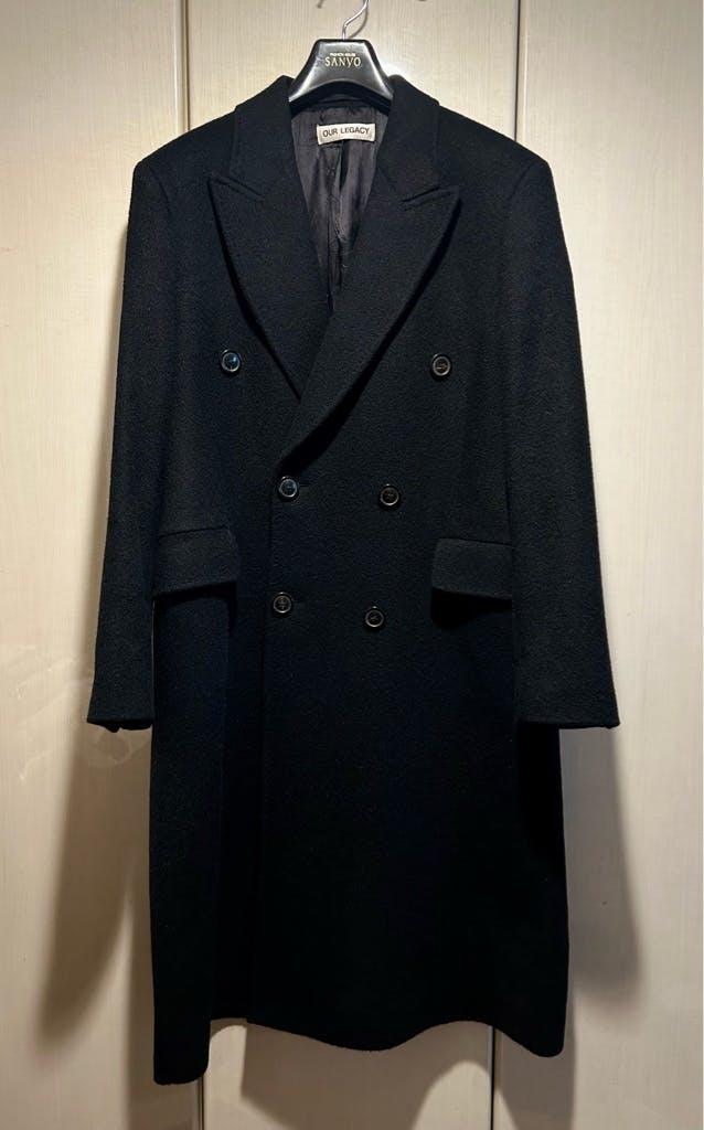 Our Legacy Black Whale Coat - ARCHIVESTOCK