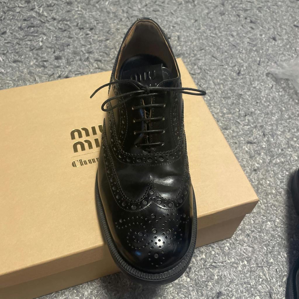 MiuMiu Church's レースアップ サイズ40.5 MiuMiu Church's レースアップ サイズ40.5