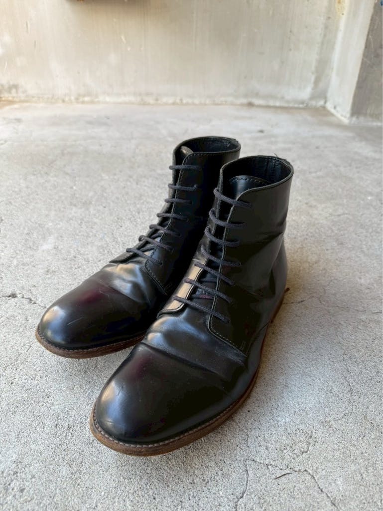 靴 A.P.C. Vintage Black Leather Boots 41 A.P.C. Vintage Black Leather Boots 41 - ARCHIVESTOCK