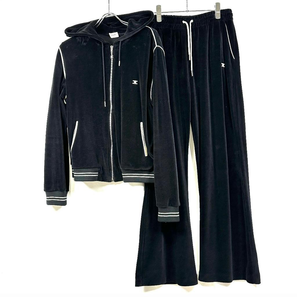 超希少◇CELINE セリーヌ ベロア セットアップ トラックスーツ 超希少◇CELINE セリーヌ ベロア セットアップ トラックスーツ