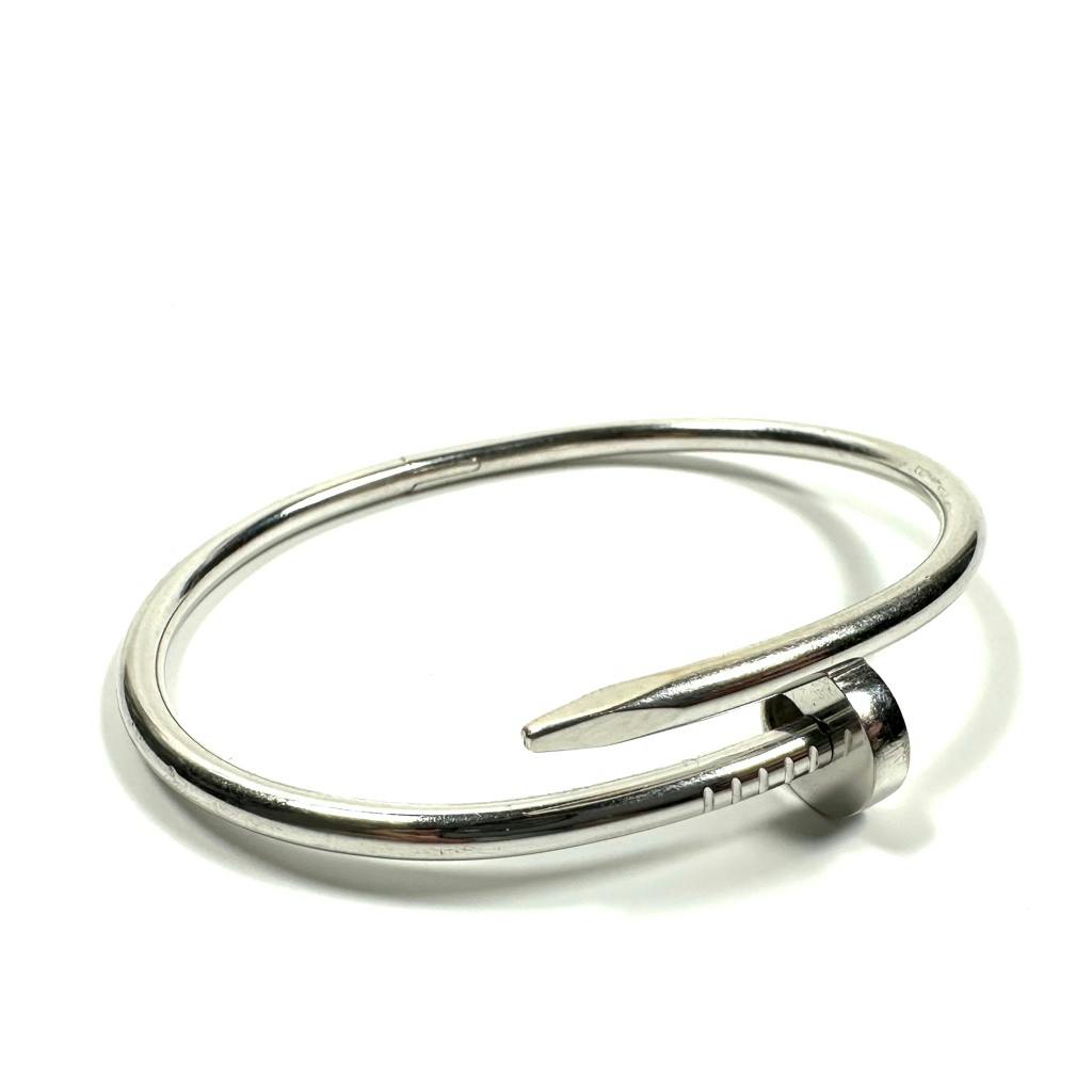 希少◇Cartier カルティエ JUSTE UN CLOU BRACELET K18WG ジュスト