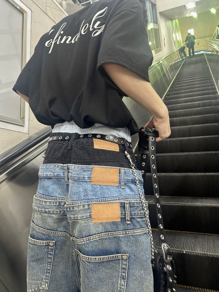 パンツ Protocol Index project g/r 3layred pants Protocol Index 3 LAYERED TRACK PANTS PROJECT GR project g/r