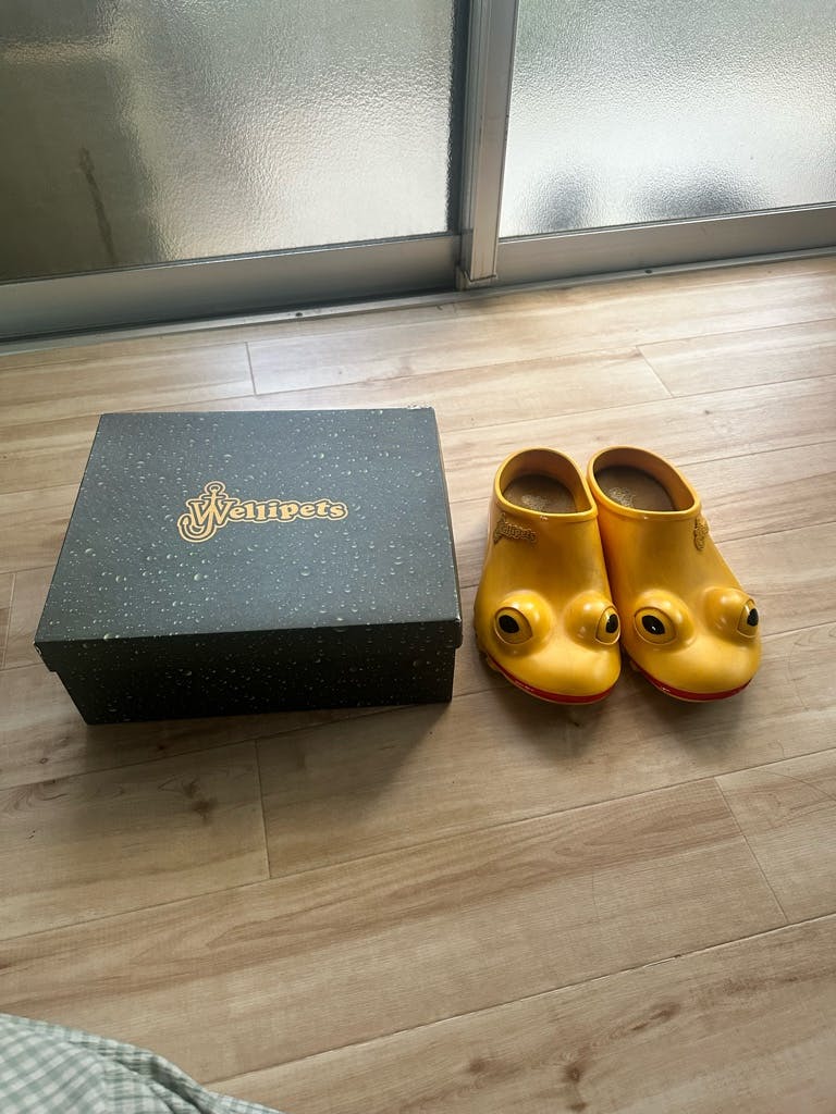 JW Anderson Wellipets カエル サンダル イエロー　41 23AW JW Anderson Wellipets カエル サンダル イエロー 41