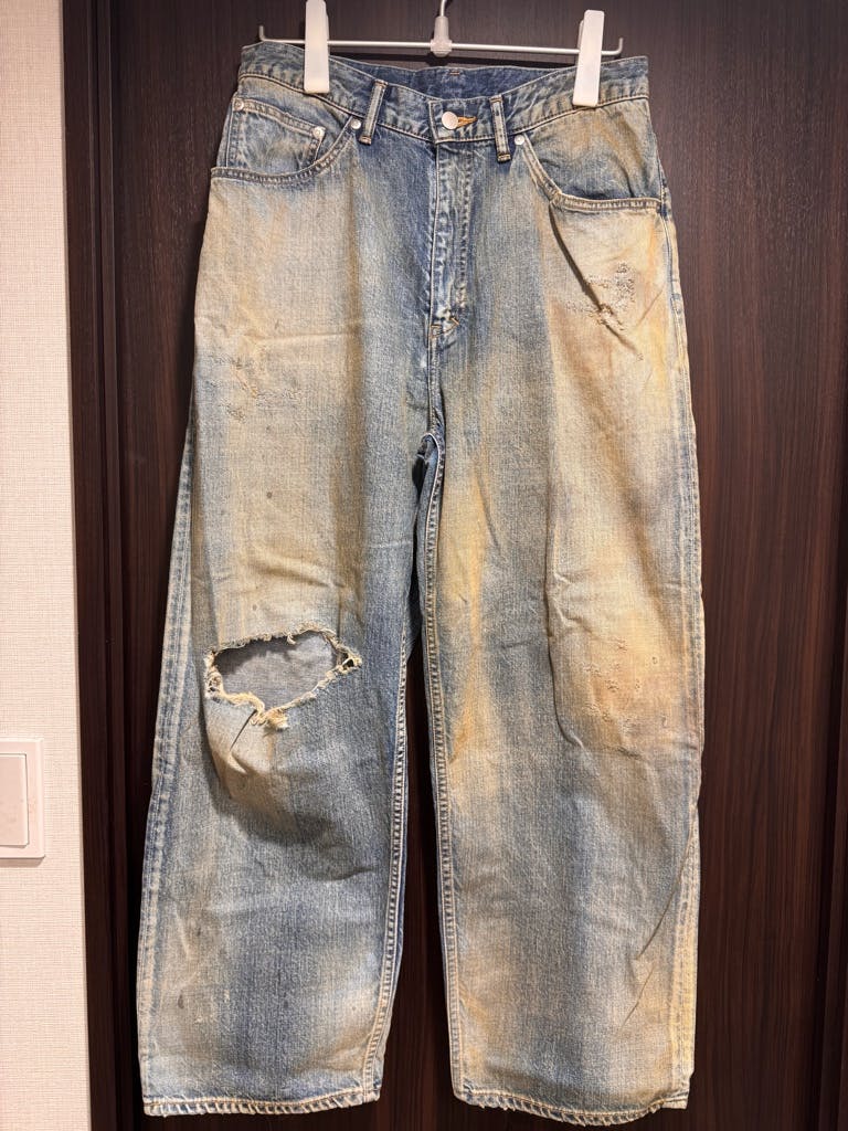 ANCELLM 25SS 伊勢丹別注UNEVEN 5P DENIM PANTS ANCELLM 25SS 伊勢丹別注UNEVEN 5P DENIM PANTS サイズ1