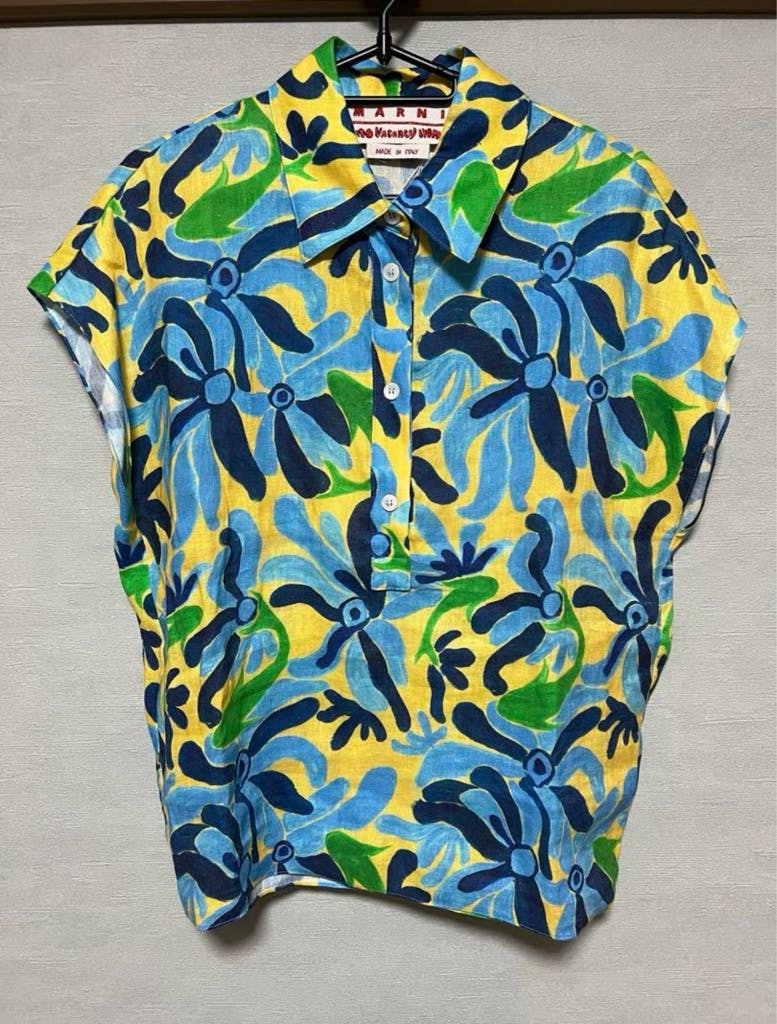 MARNI× No Vacancy Inn フローラル柄シャツ
