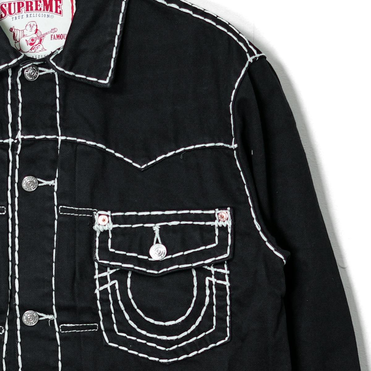 2021AW SUPREME×TRUE RELIGION DENIM JACKET M ブラック - ARCHIVESTOCK