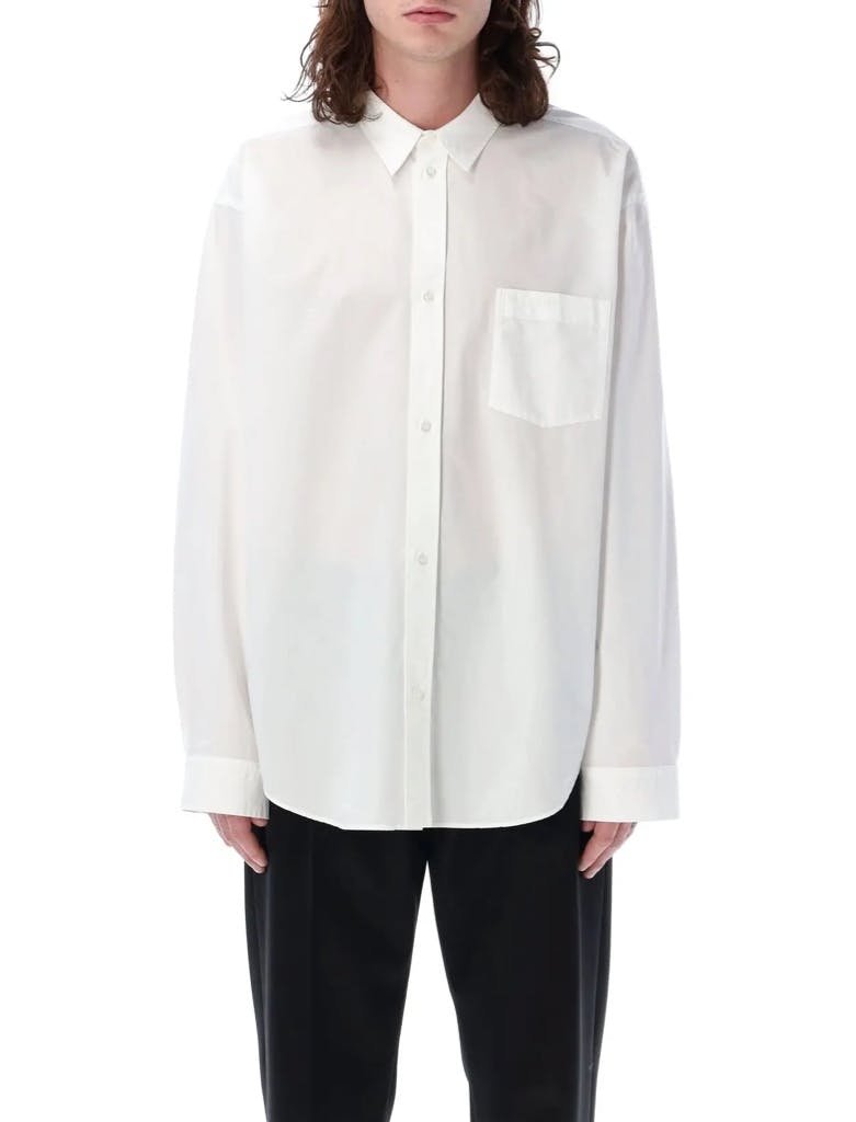 トップス BALENCIAGA 24aw Large Fit Shirt in White BALENCIAGA 24aw Large Fit Shirt in White - ARCHIVESTOCK
