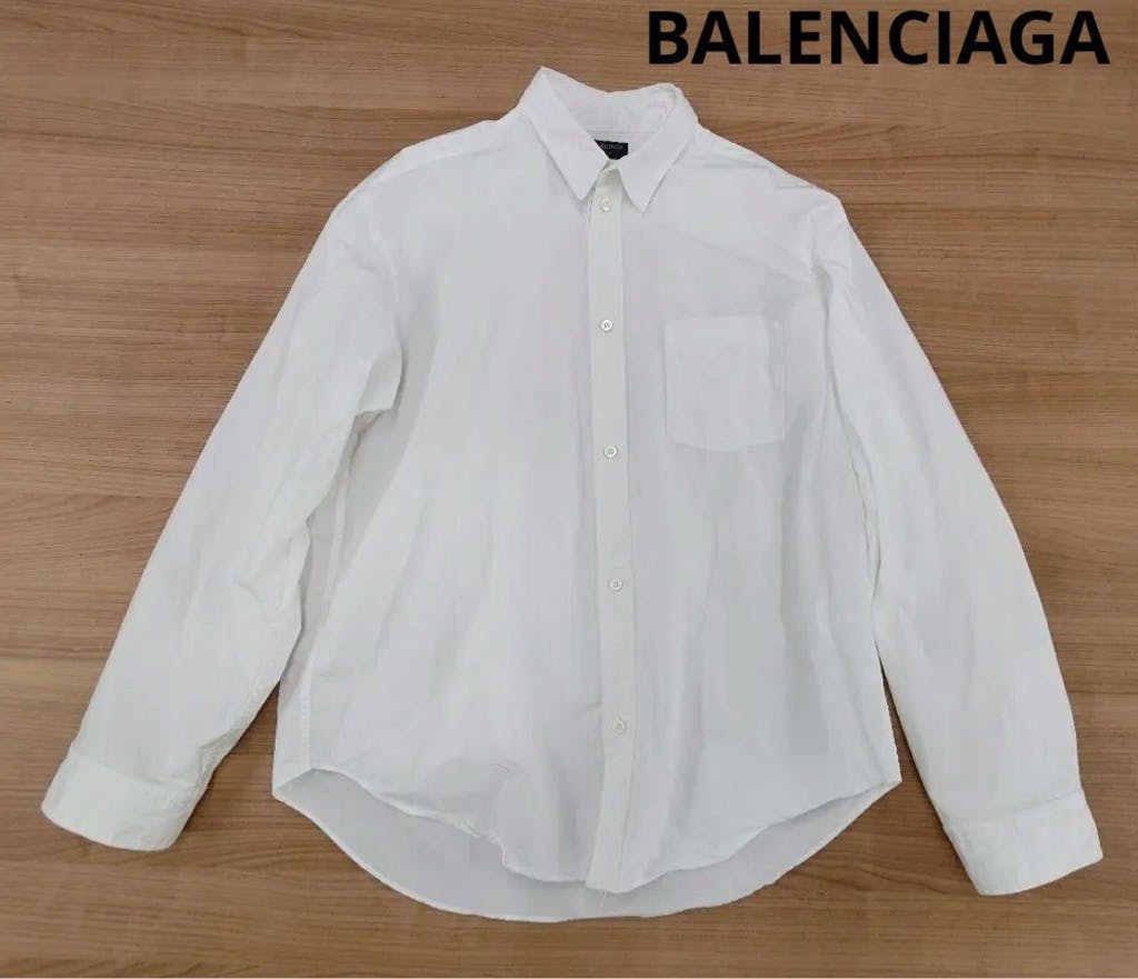 トップス BALENCIAGA 24aw Large Fit Shirt in White BALENCIAGA 24aw Large Fit Shirt in White - ARCHIVESTOCK