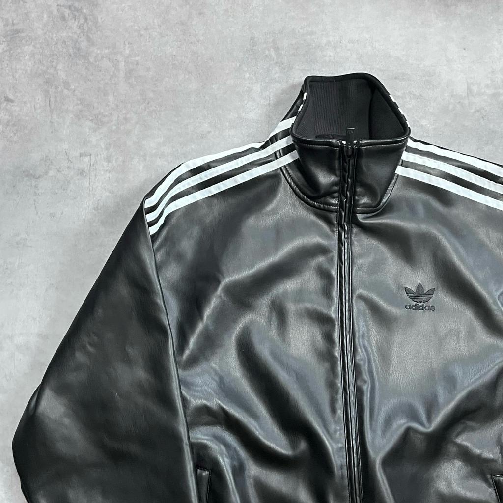 窪塚洋介さん着用 希少M】 adidasフェイクレザートラックジャケット 刺繍