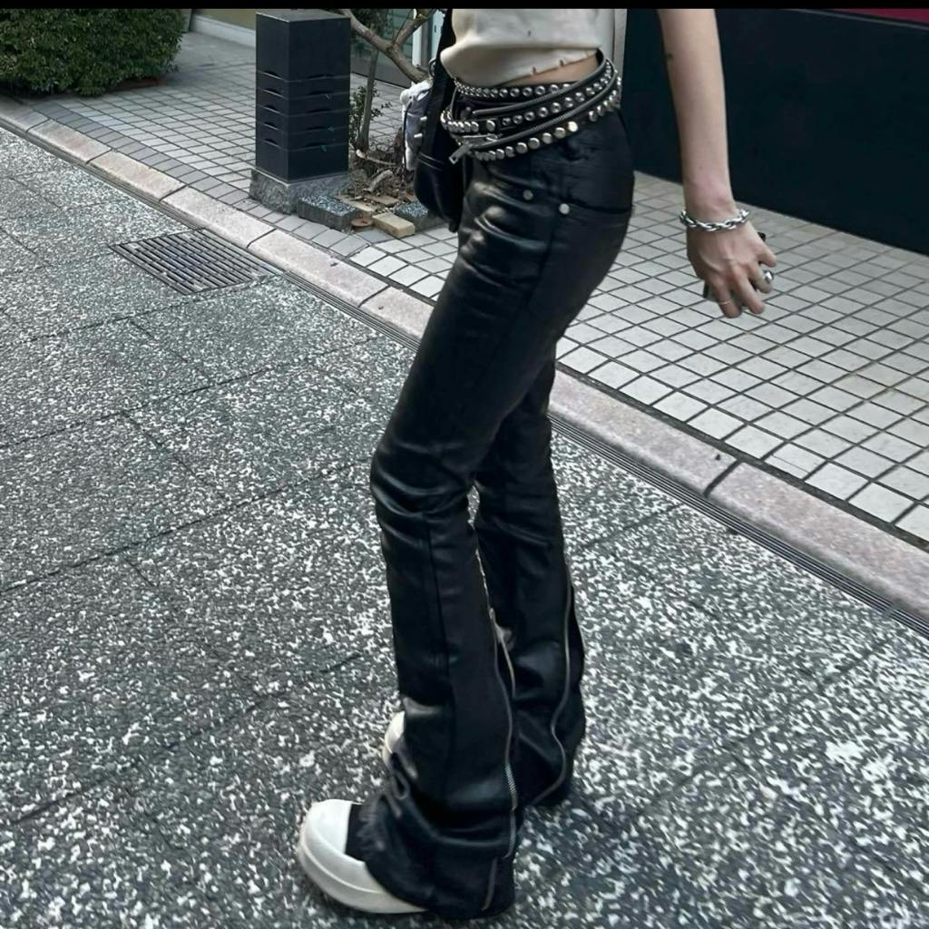 RACER WORLDWIDE / ワックスコーティングフレアパンツ　XS RACER WORLDWIDE / ワックスコーティングフレアパンツ sizeS