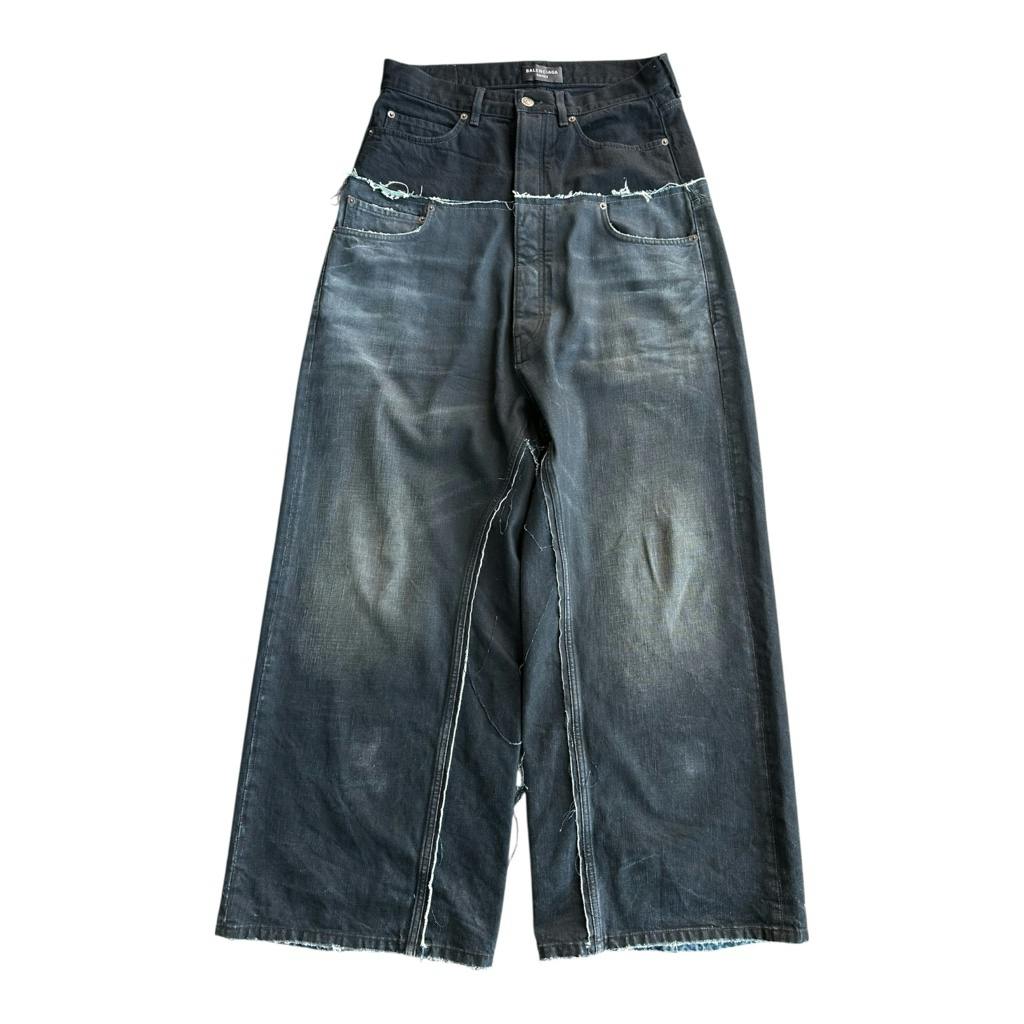 パンツ BALENCIAGA 24AW Cut Up Baggy Denim Pants BALENCIAGA 24AW Cut Up Baggy Denim Pants
