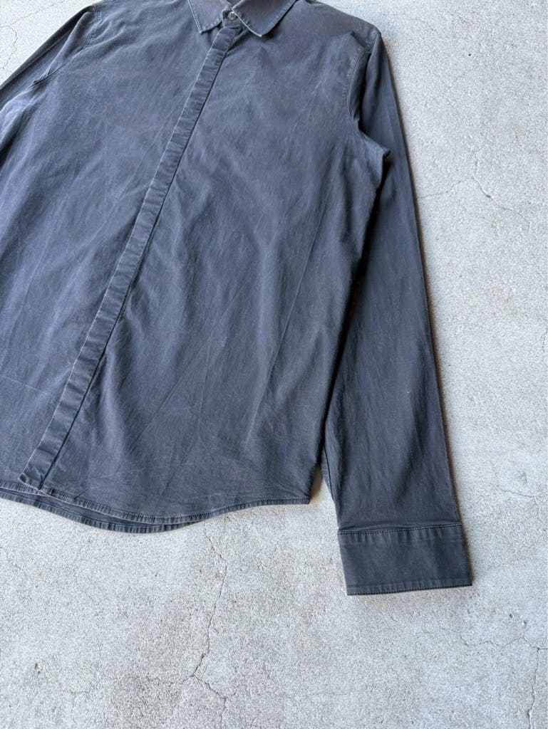 トップス PRADA SPORT 00's Archive Black Shirt PRADA SPORT 00's Archive Fly Front Black Shirt - ARCHIVESTOCK