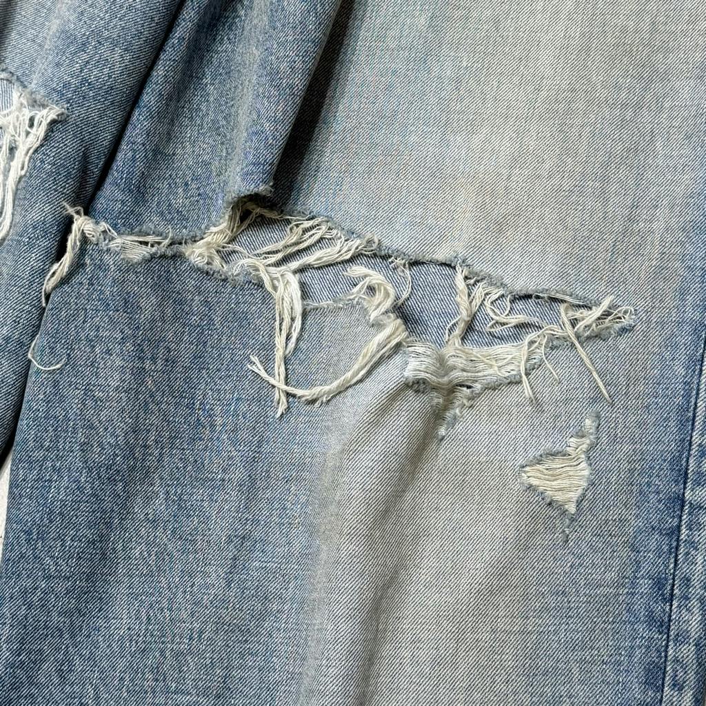 BALENCIAGA バギー22ssDESTROYED SKATER JEANS Balenciaga Baggy Oversized Destroyed Skater Denim – FyouGrails
