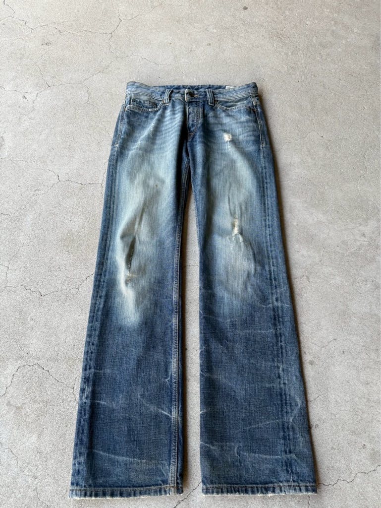 DIESEL ARCHIVE Y2K DAMAGE STRAIGHT JEANS - ARCHIVESTOCK