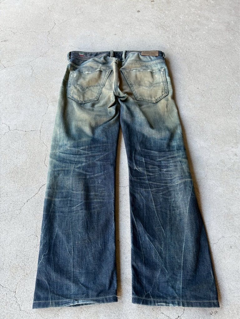 パンツ archive DIESEL grunge crashed denim y2k archive DIESEL grunge crashed denim y2k