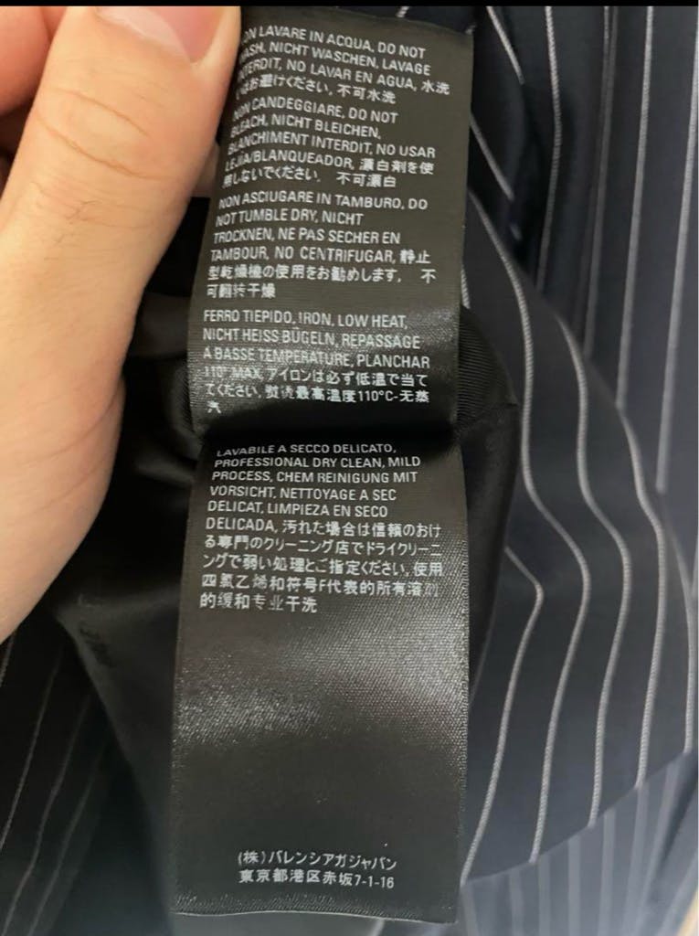 正規品　balenciaga テーラードシャツ 32 BALENCIAGA(バレンシアガ) 比翼テーラードシャツジャケット