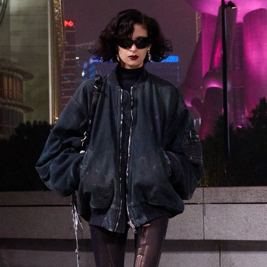 BALENCIAGA 25SS denim bomber デニムボンバー M BALENCIAGA 25SS denim bomber デニムボンバー M