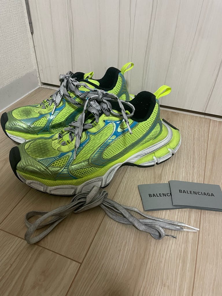 バレンシアガ 3XL グリーン イエロー BALENCIAGA・シューズ・TRIPLE S