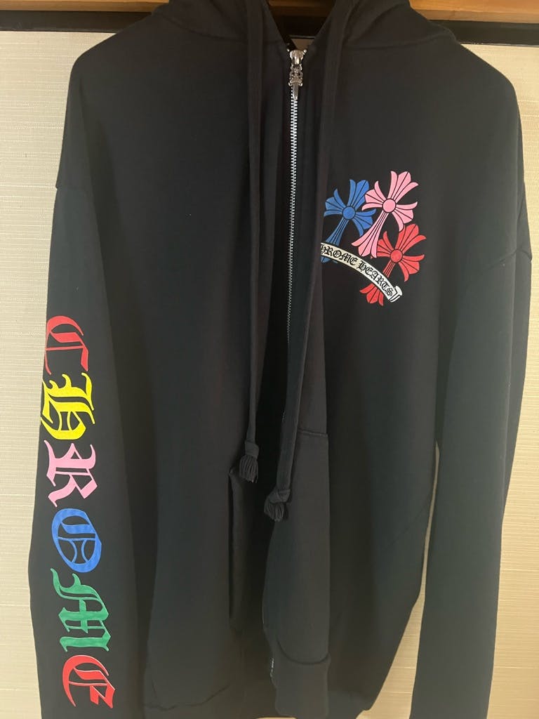 【正規品】クロムハーツ マルチカラー ジップパーカー 正規品】セット販売 上XXL下M クロムハーツ マルチカラー ジップ