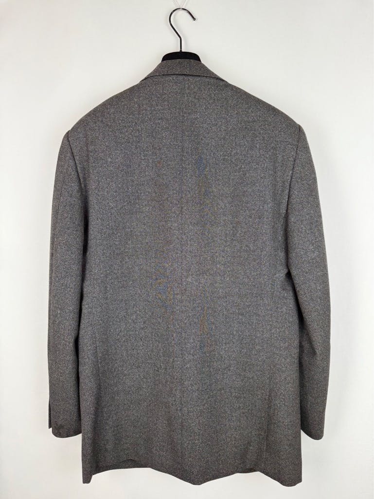 90's GIANFRANCO FERRE Archive Virgin Wool Dark Gray Tailored