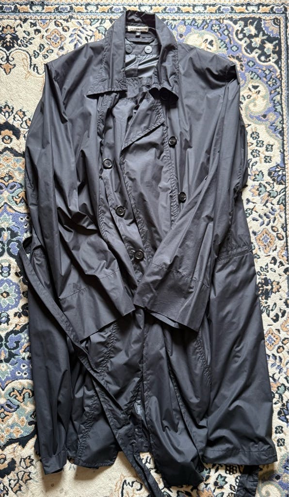 Ann Demeulemeester/本人期/ナイロンチェスターコート - ARCHIVESTOCK