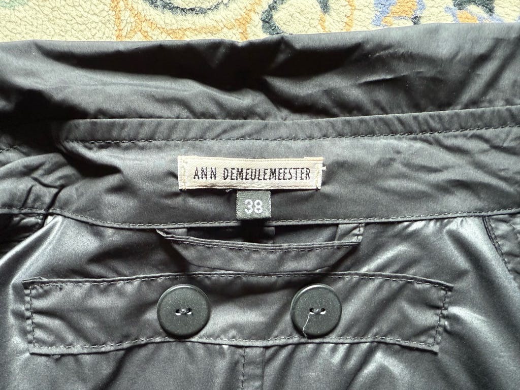 Ann Demeulemeester/本人期/ナイロンチェスターコート - ARCHIVESTOCK