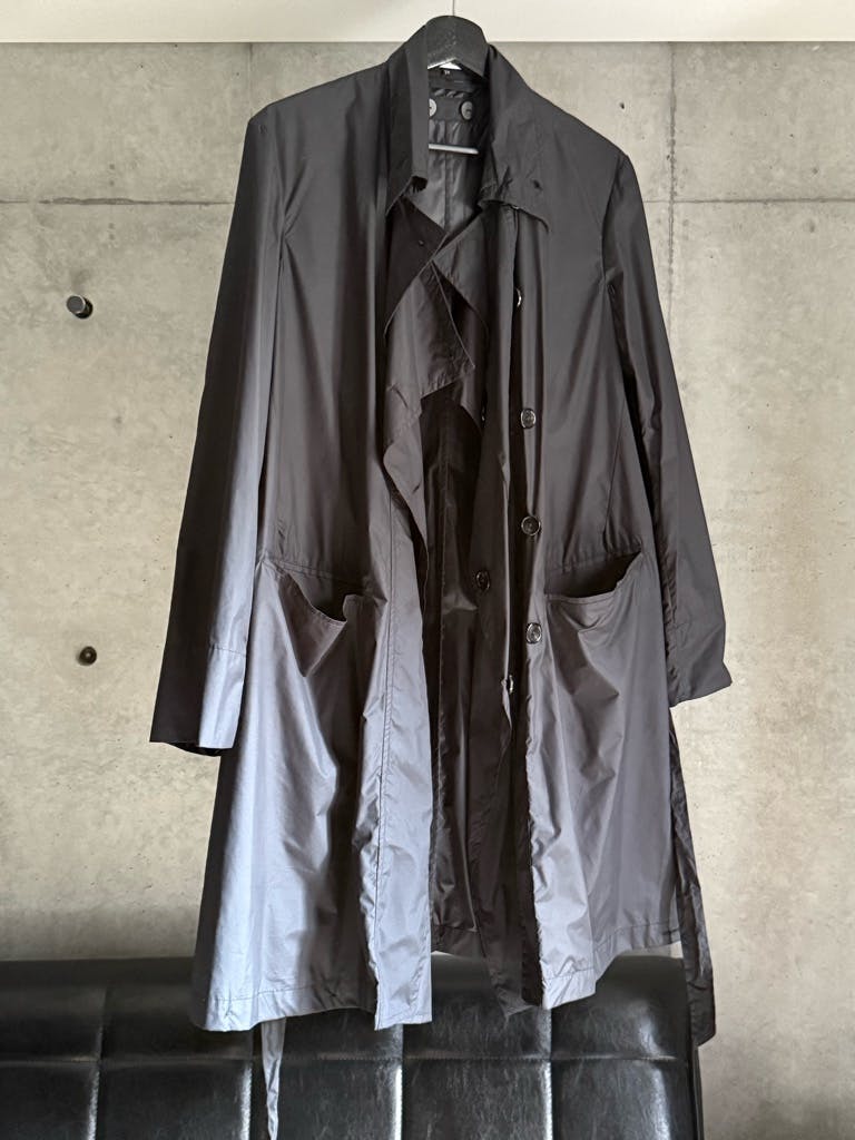 Ann Demeulemeester/本人期/ナイロンチェスターコート Ann Demeulemeester/本人期/ナイロンチェスターコート - ARCHIVESTOCK