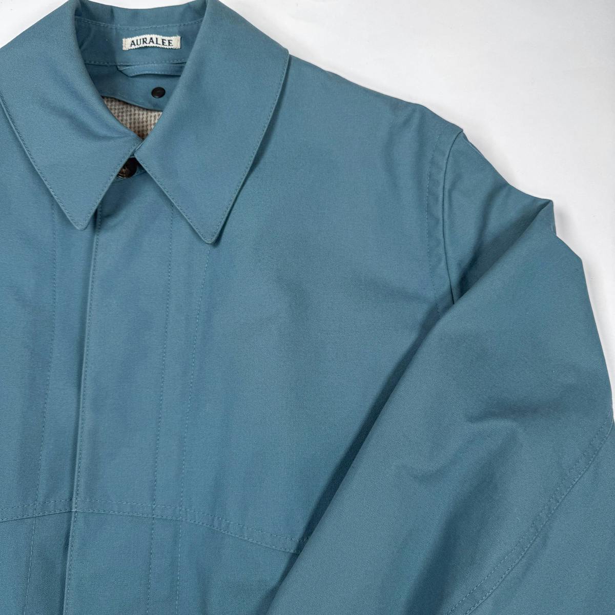 AURALEE COTTON OILED CANVAS LINER BLOUZON SAMPLE - ARCHIVESTOCK