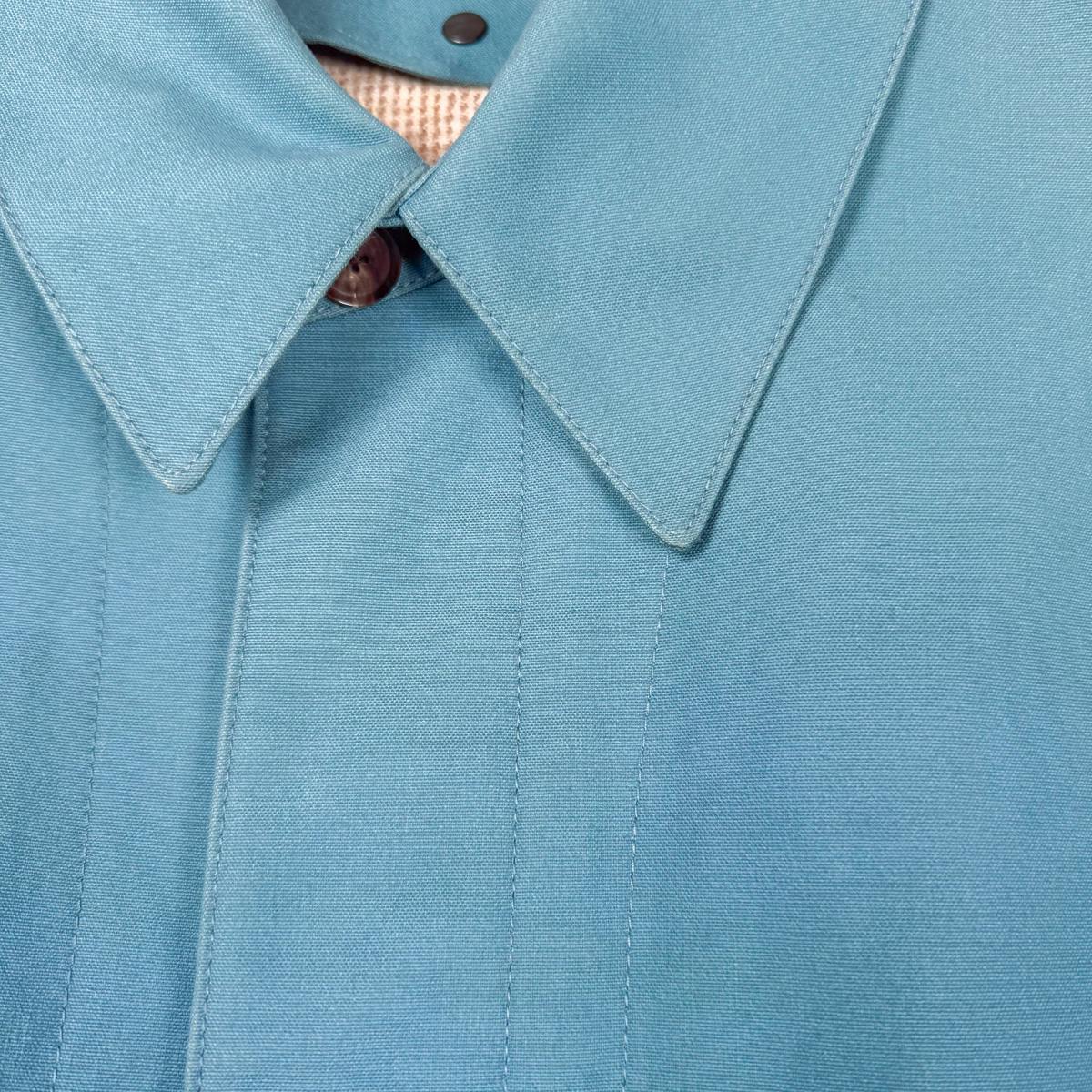 AURALEE COTTON OILED CANVAS LINER BLOUZON SAMPLE - ARCHIVESTOCK