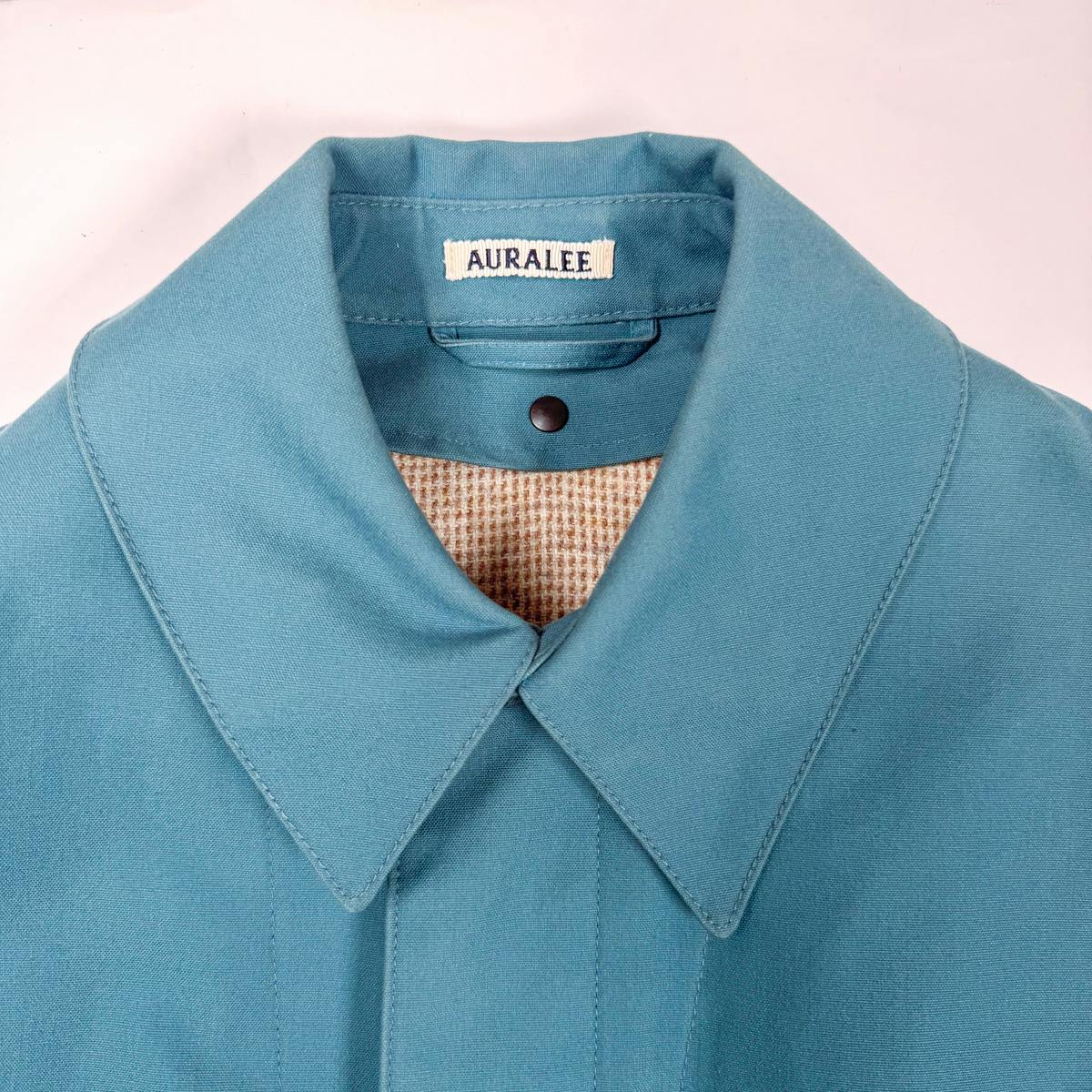 AURALEE COTTON OILED CANVAS LINER BLOUZON SAMPLE - ARCHIVESTOCK