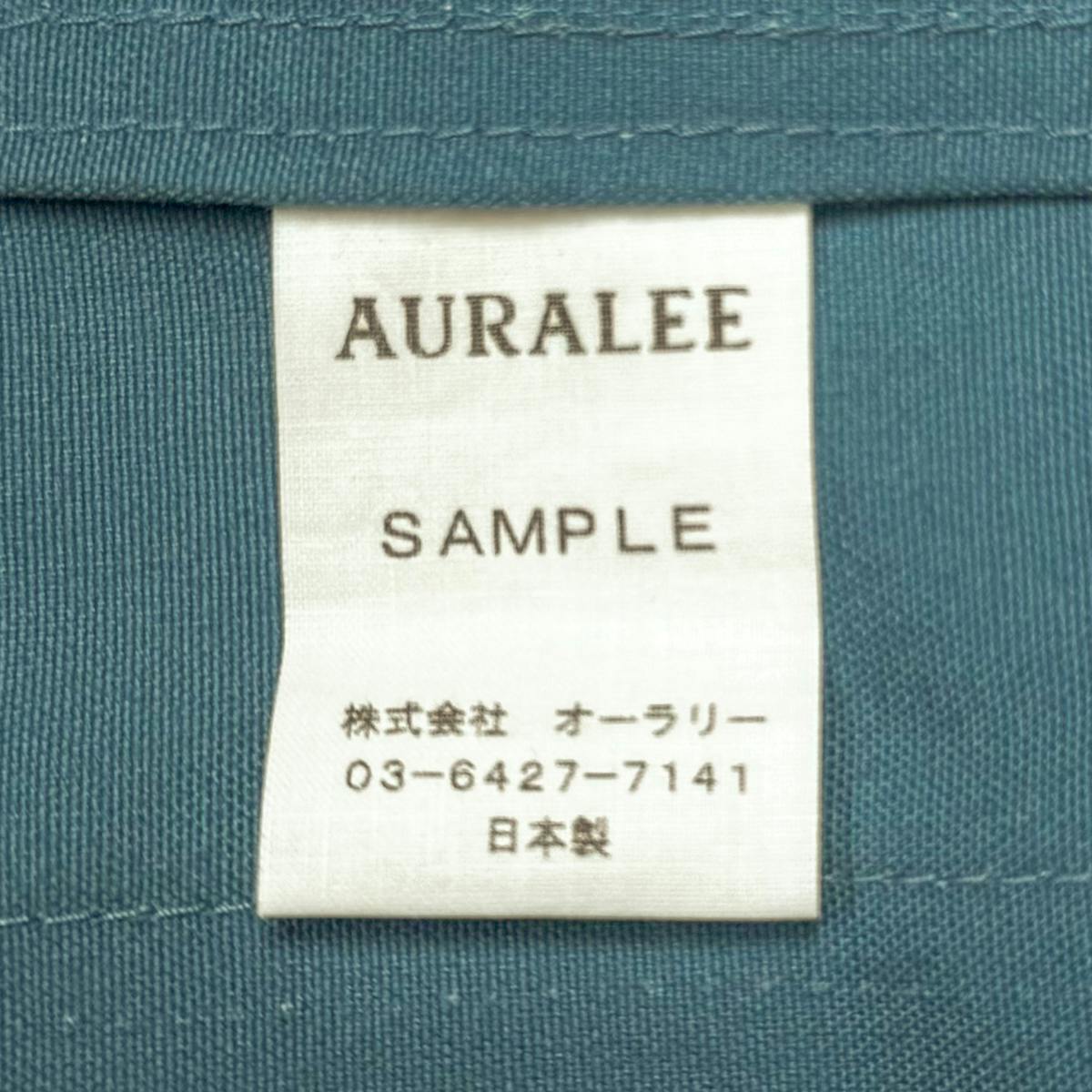 AURALEE COTTON OILED CANVAS LINER BLOUZON SAMPLE - ARCHIVESTOCK